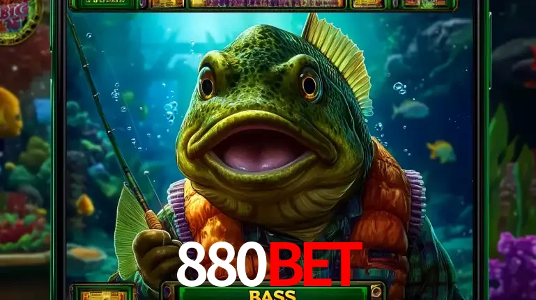 Personagem de peixe pescador do popular jogo de slot com tema de pescaria, uma das emocionantes opções de caça-níqueis para jogar e ganhar no cassino 880bet.